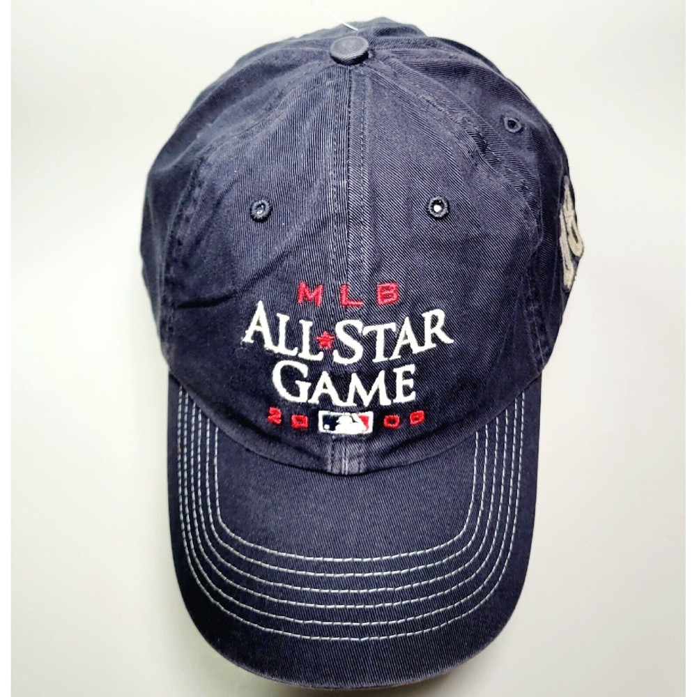 MLB New York Yankees 2008 All Star Game YOGI BERRA #8 Homeage Adj Hat Navy HTF!